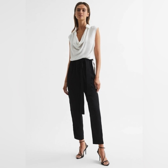 Reiss Allie Colourblock Shirt Jumpsuit size 6 NWT
